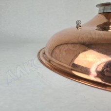 Крышка купольная медная для куба с внутр.диам. 36см 4"